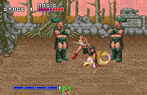 经典游戏《战斧》罕见的封面和剧情，亚马逊女战士遭受过如此摧残